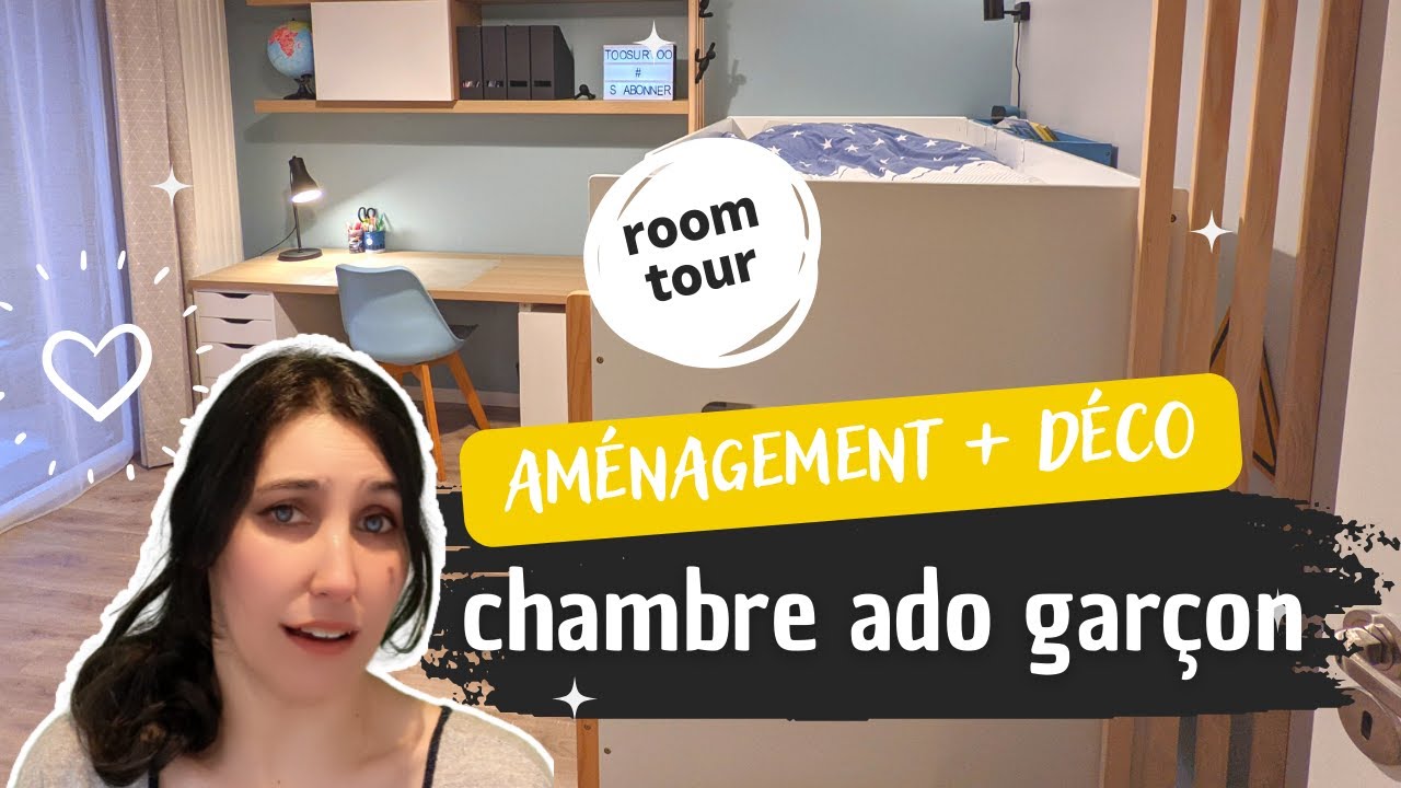 👦 Chambre ado garçon ✨ Room tour // déco scandinave