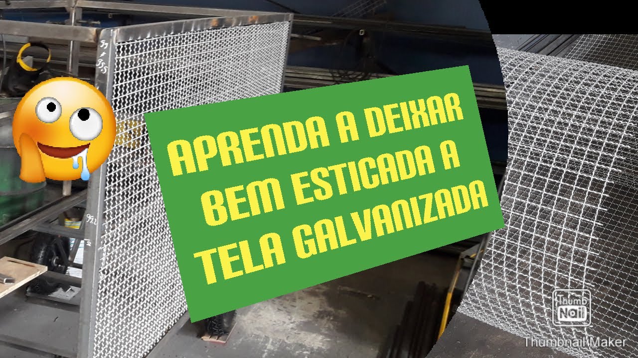 tela galvanizada  ! como deixar bem esticada