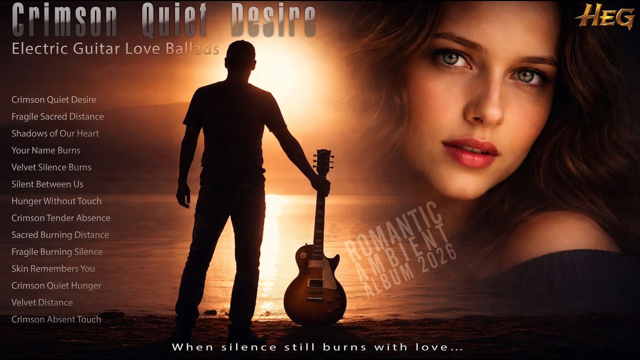 Crimson Quiet Desire | Electric Guitar Love Ballads | Romantic Ambient Album 2026
