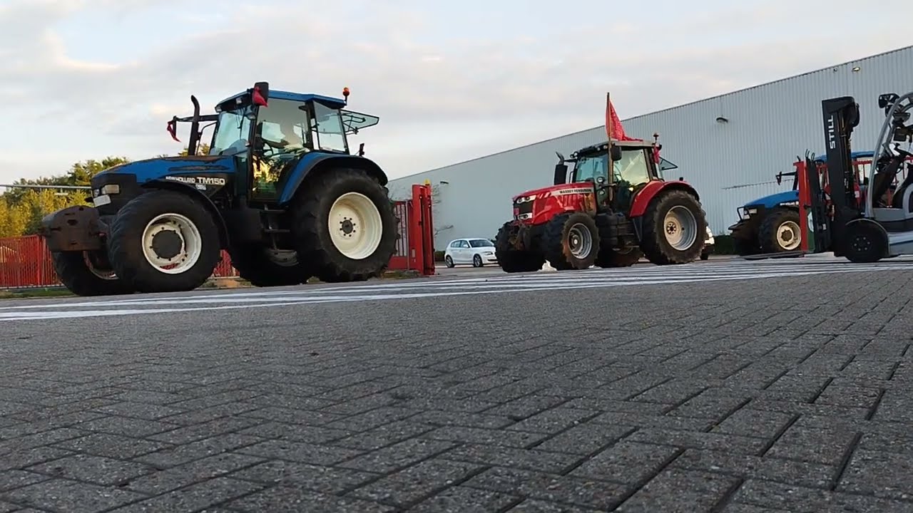Start betoging boeren Hoogstraten. deel 1