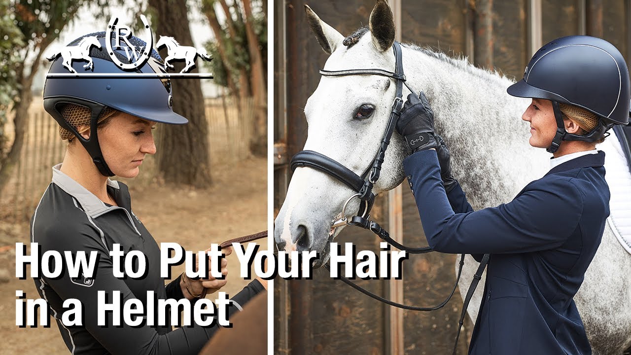 How to Put on a Hairnet & Put Hair Into a Riding Helmet