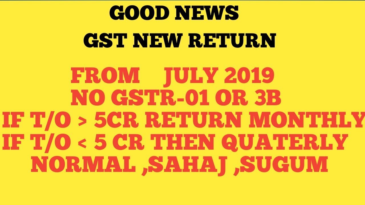 NEW GST RETURNS FROM JULY-2019 Goods and Services Tax Offline Tool