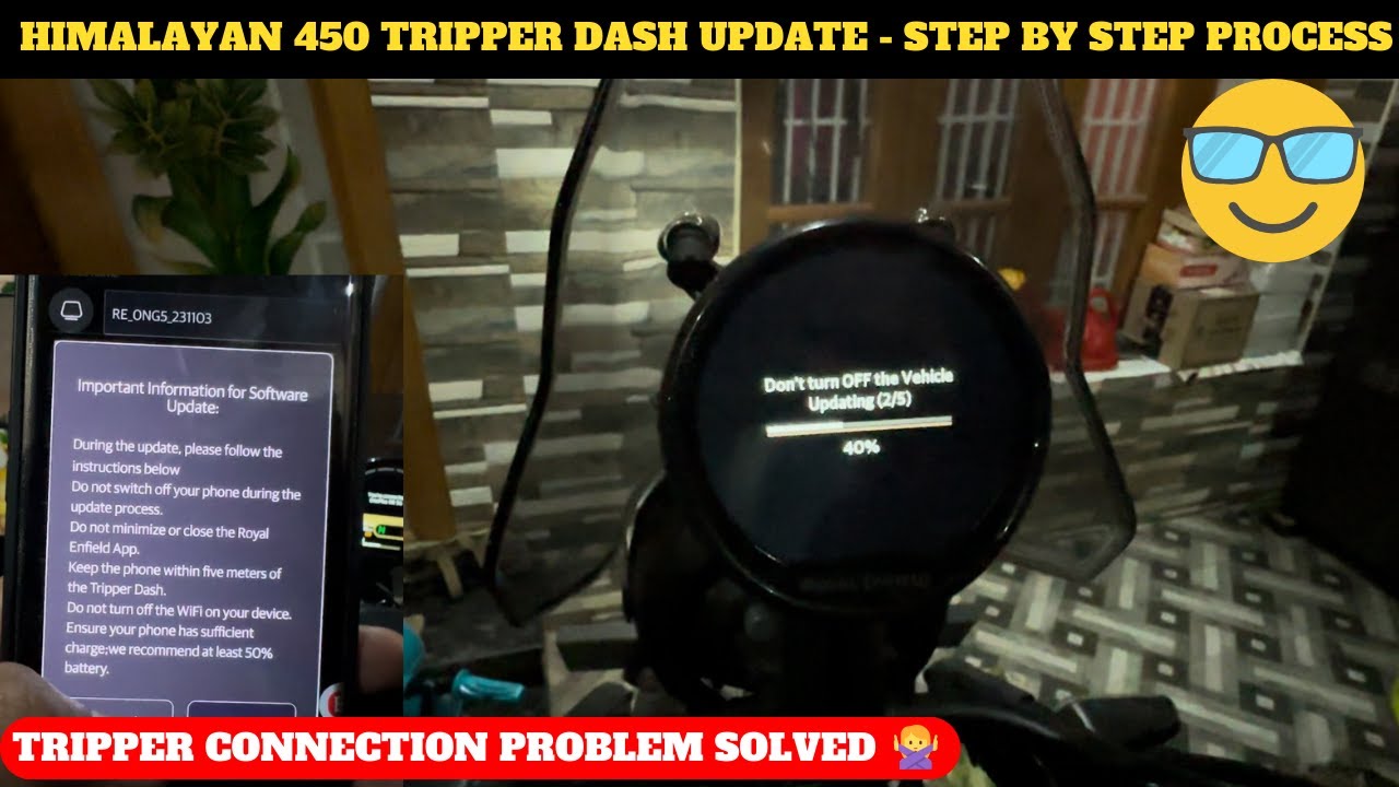 😱Himalayan 450 Tripper Dash решён🤩Исправление проблемы с подключением😍 и руководство по обновлени...