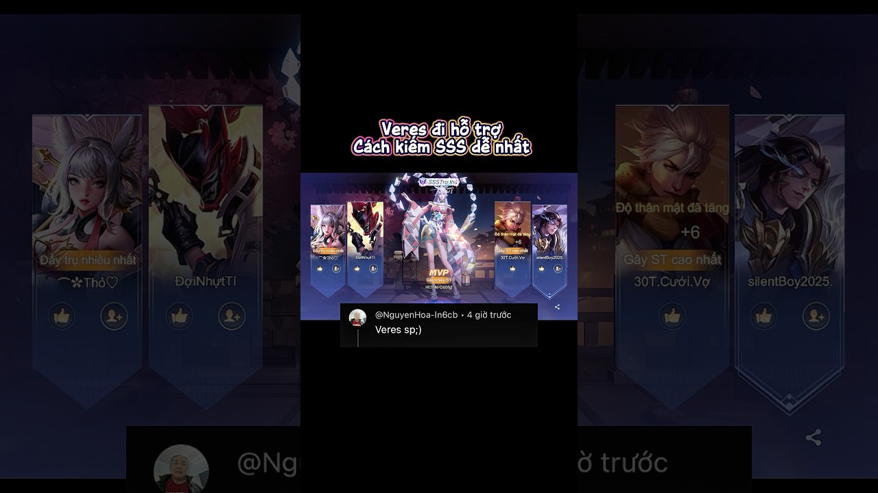 Veres sp, c&aacute;ch lụm SSS dễ nhất c&oacute; thể bạn chưa biết #lienquan #lienquanmobile #veres #veresmontage