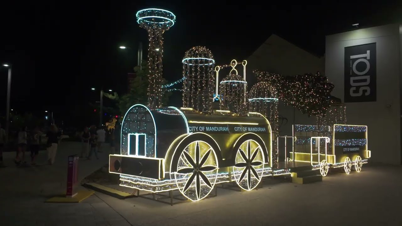 Christmas Lights Cruise, Mandurah , Western Australia. 2025.