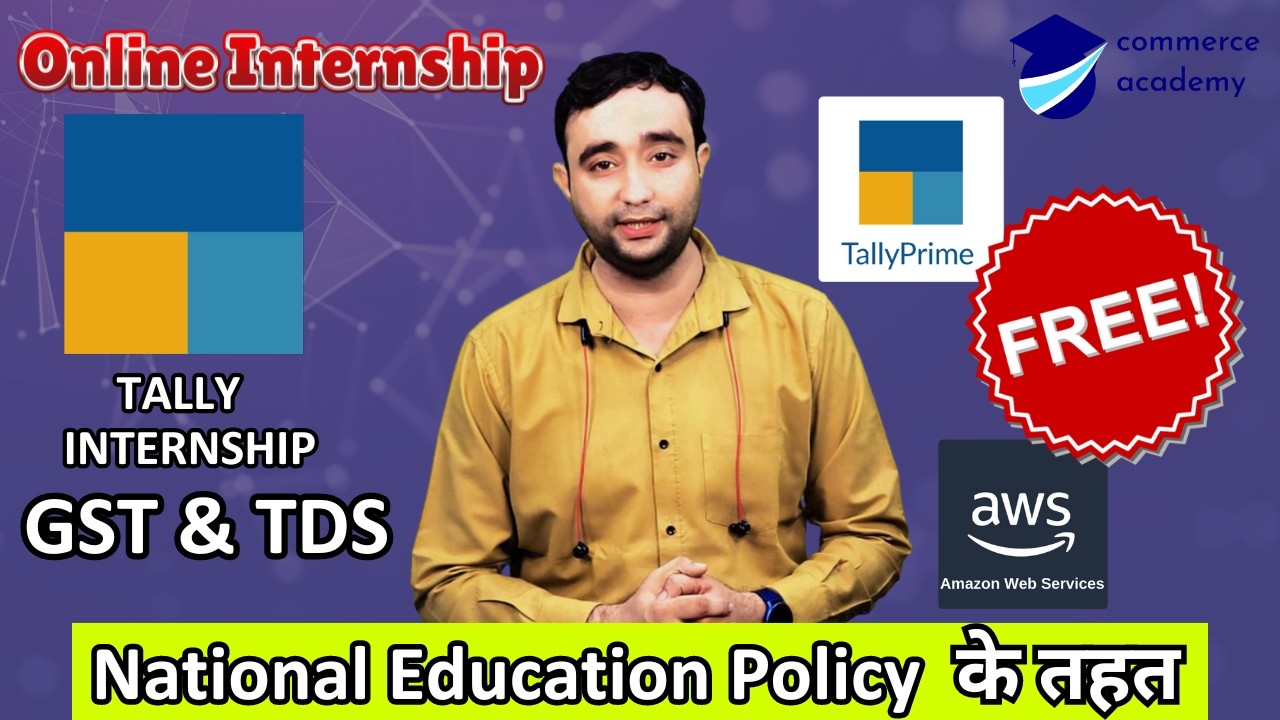 TallyPrime Online internship | GST & TDS Internship | Free Tallyprime aws | Free Tally Prime 5.0