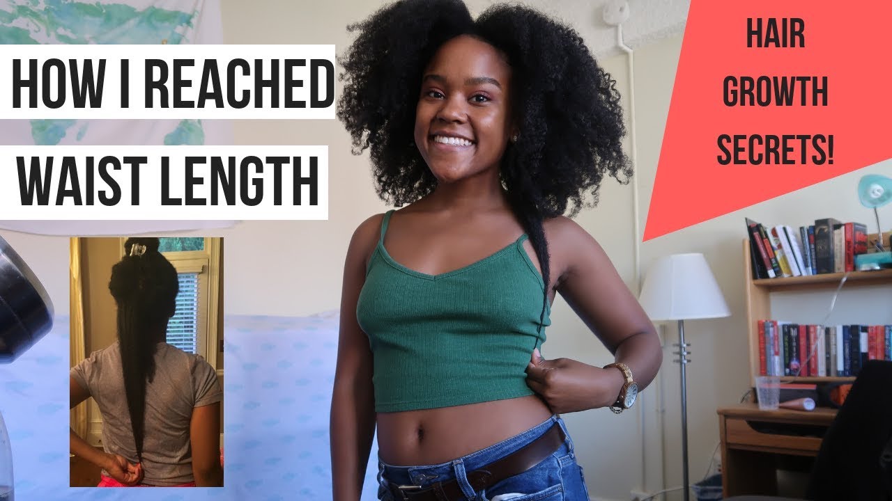 How I Reached Waist Length Natural Hair (My Hair Journey, Favorite Products, Current Routine)