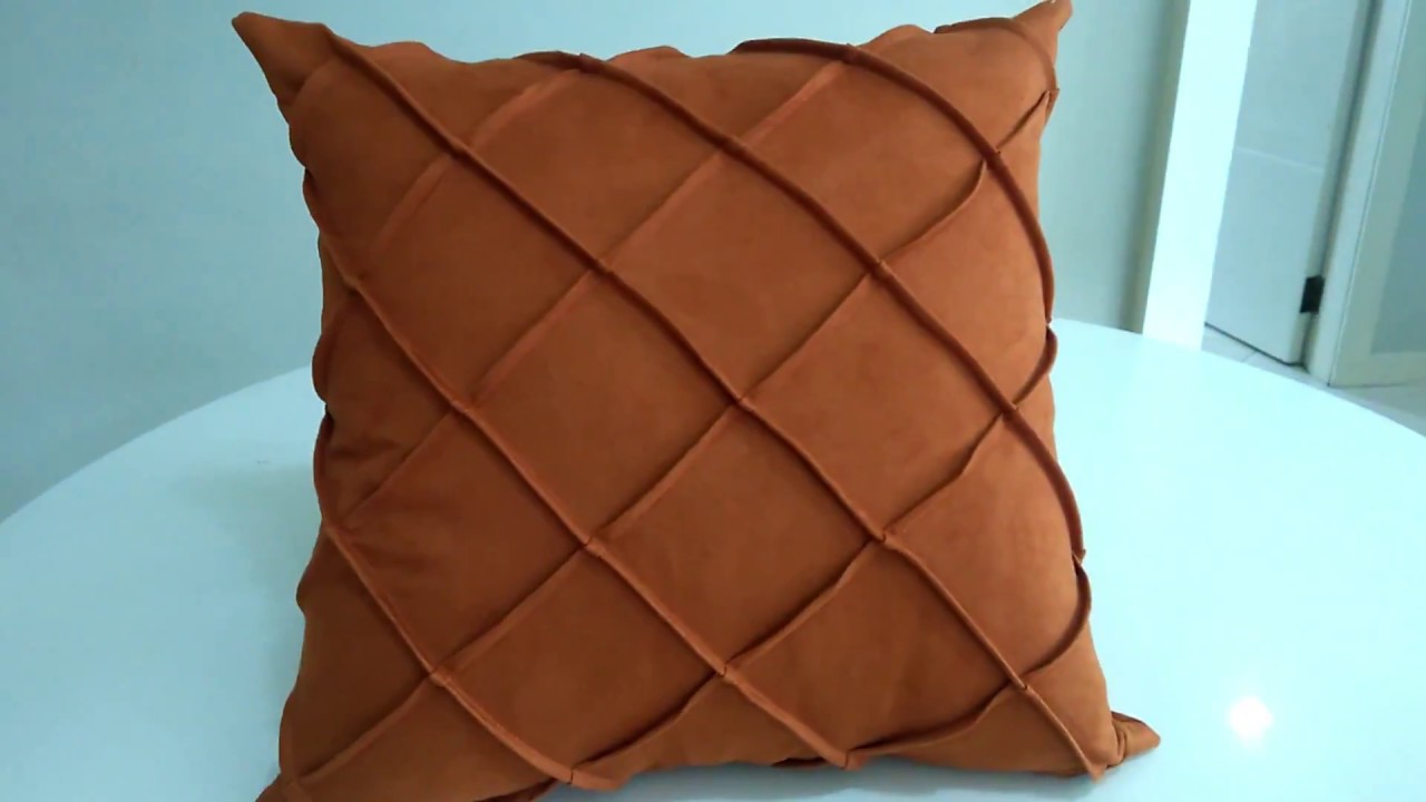 CAPA DE ALMOFADA COM NERVURAS PASSO A PASSO