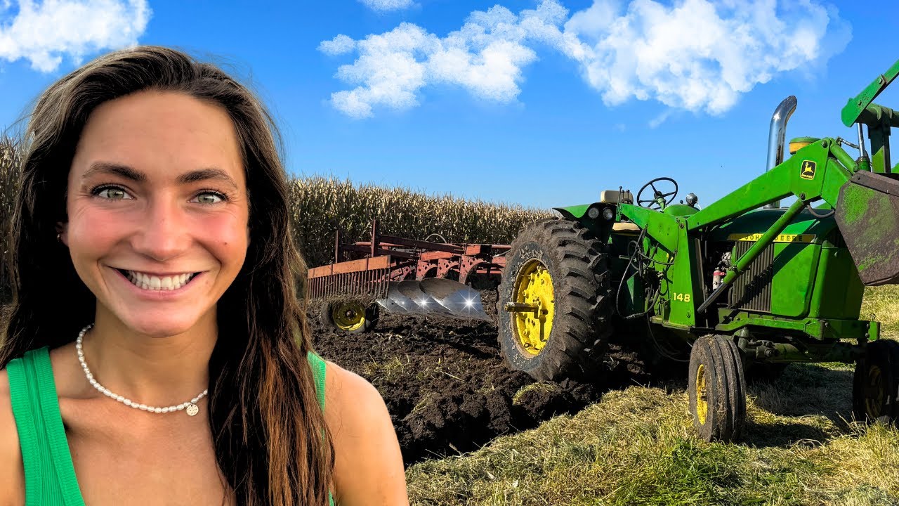 Plowing A Field For The First Time EVER
