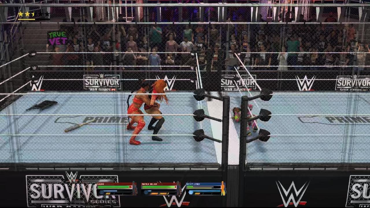 WWE 2K25: (Survivor War Games 4 on 4)