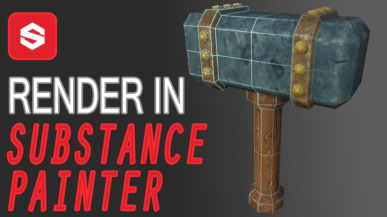 Rendering in Substance Painter using Iray Render Engine