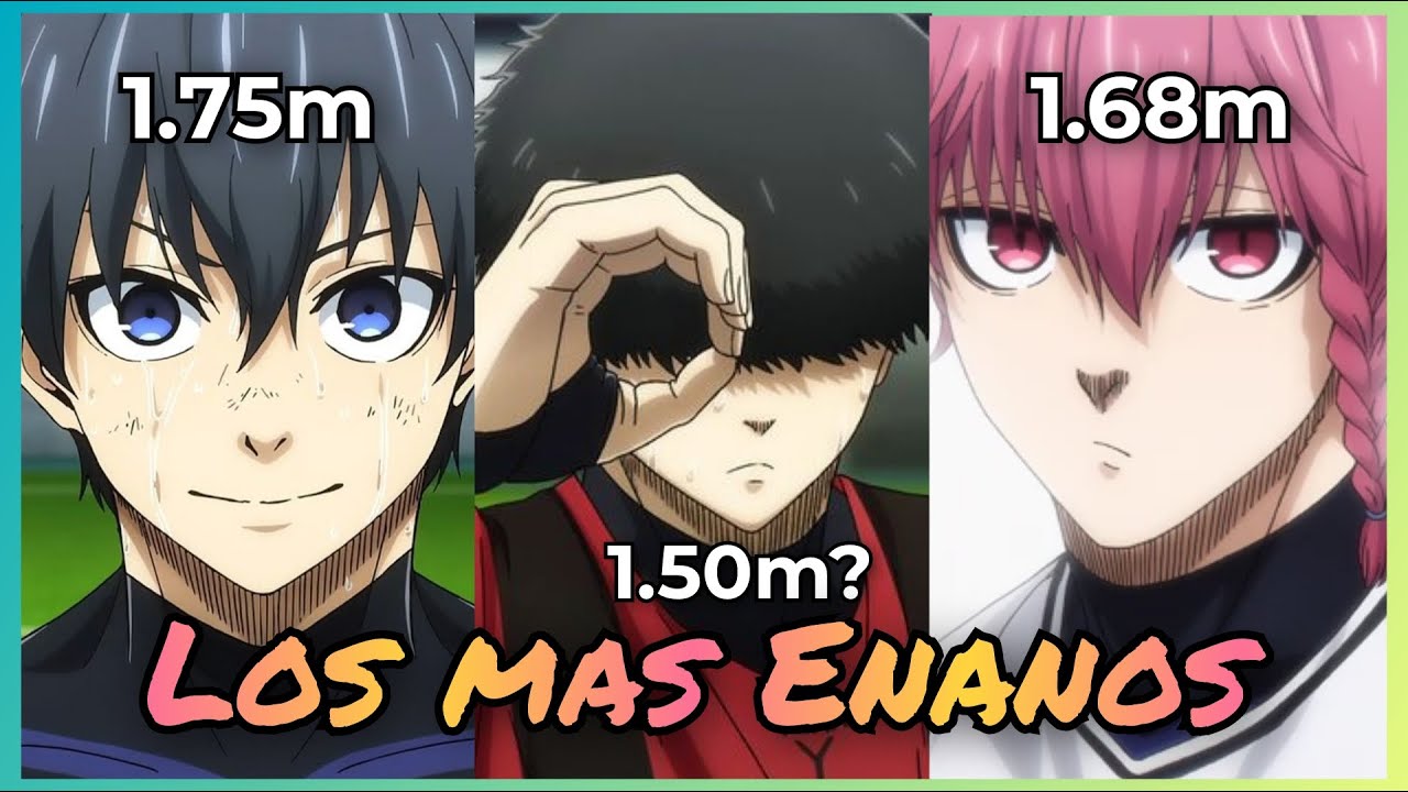 TOP 10 PERSONAJES MAS BAJITOS DE BLUE LOCK⚽️🐁