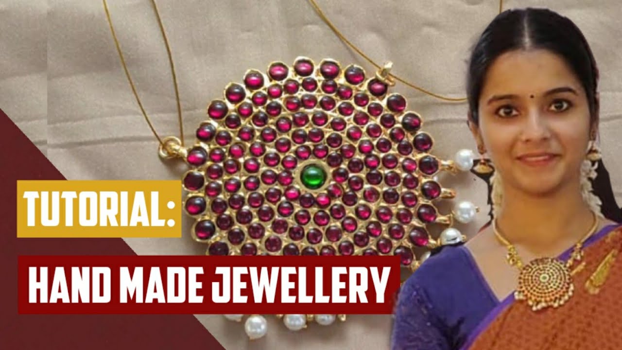 Handmade Jewellery | Beginners tutorial | Temple Jewellery making | Making of Kemp Jewellery