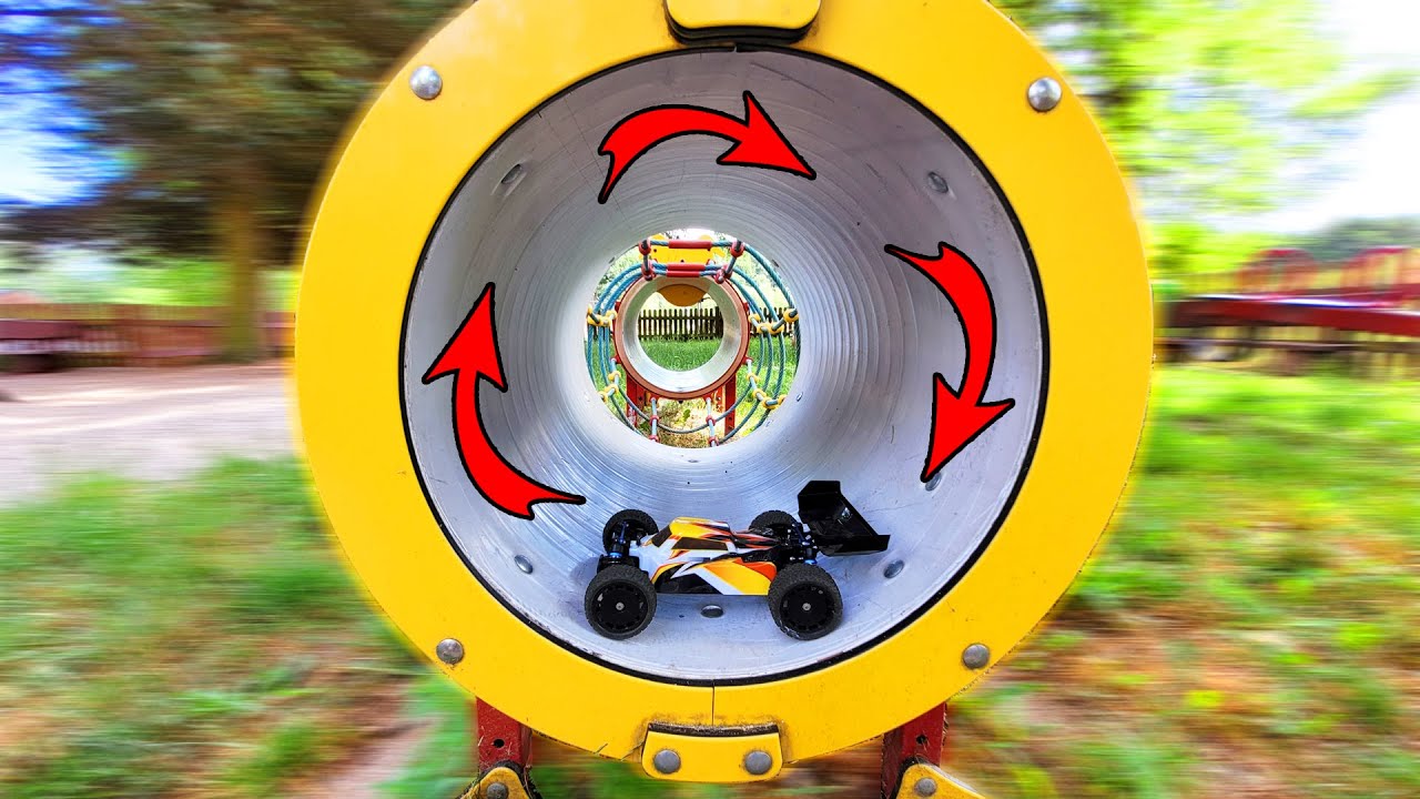 Kann der kleine Buggy LOOPINGS in einem TUNNEL MACHEN?