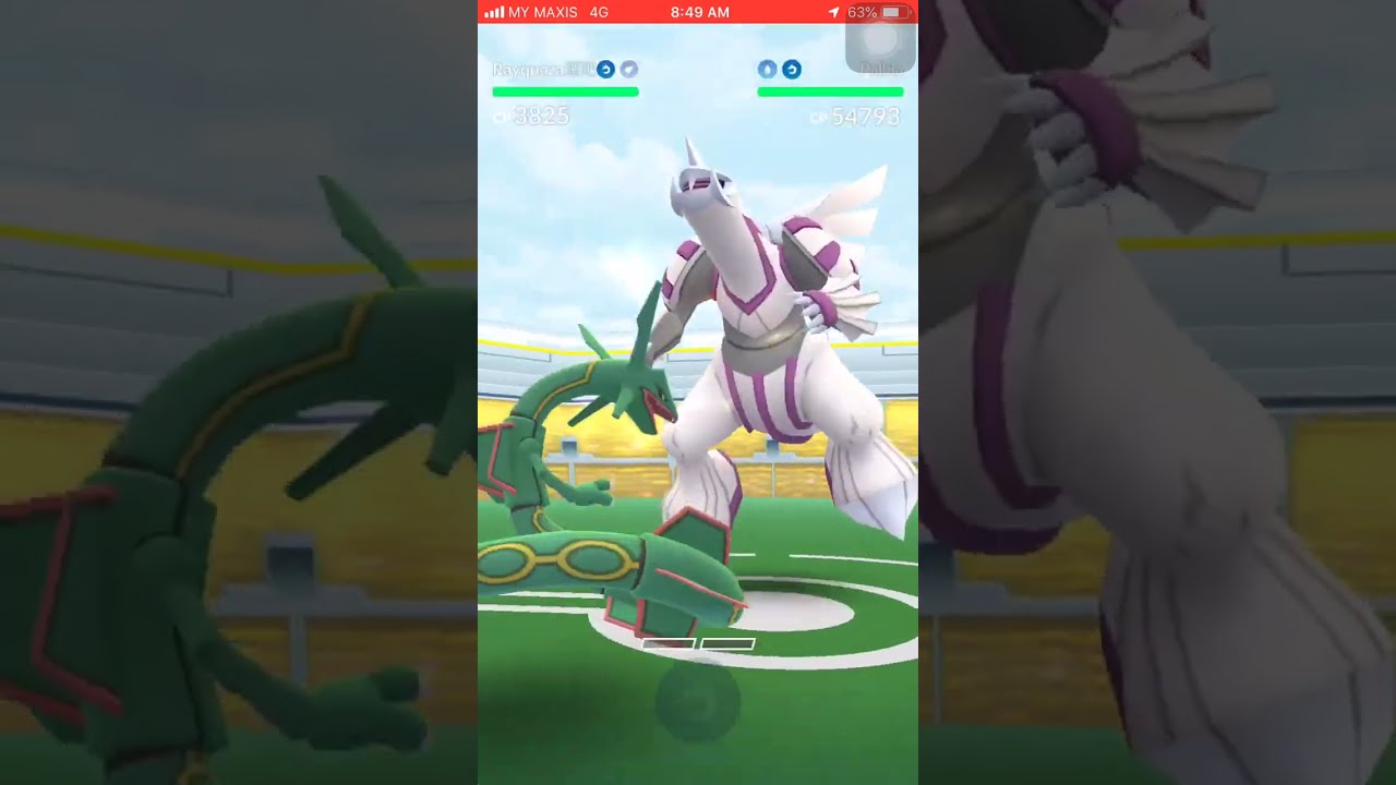 Palkia Altered Raid【Success】【Trio Challenge】【Legendary Raid】【Pokemon Go】