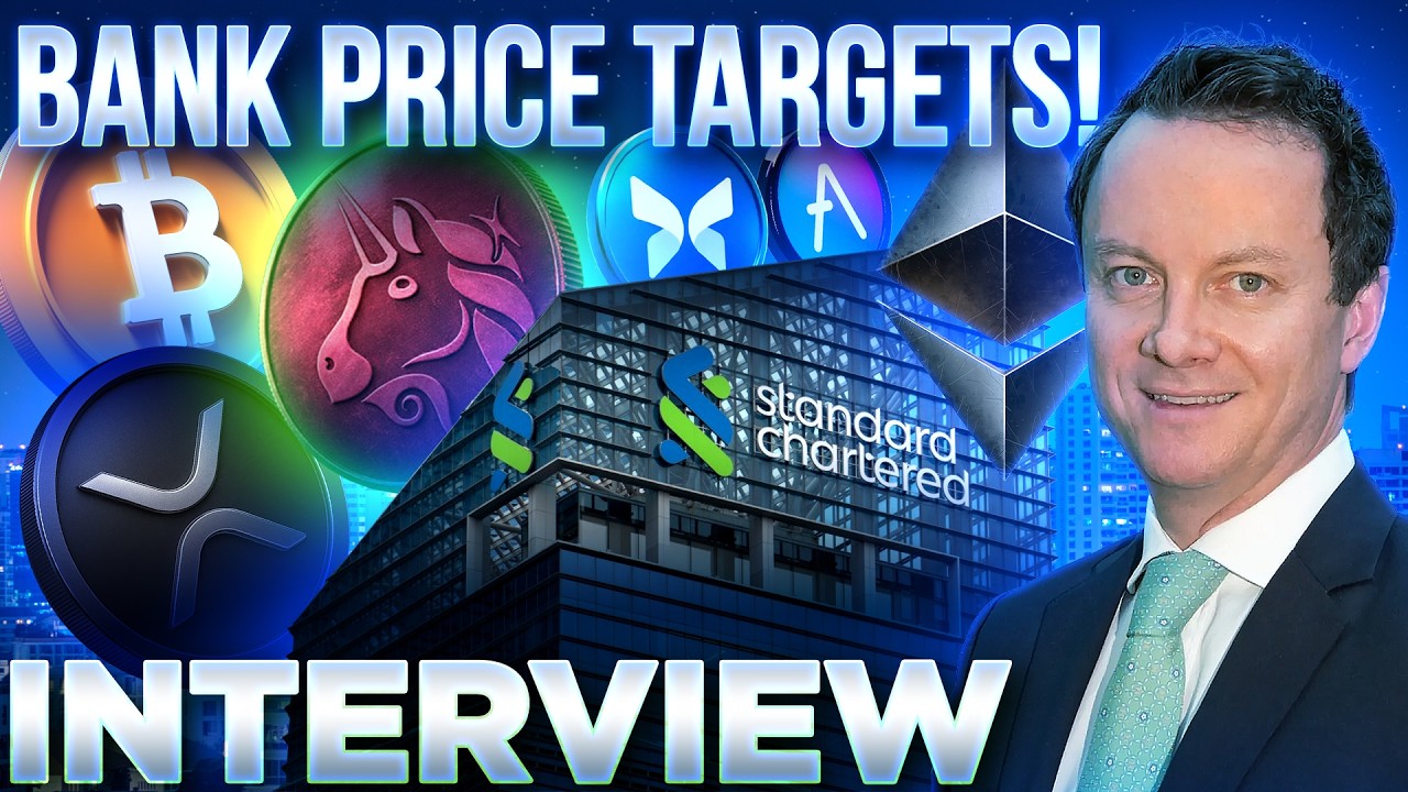 Прогнозы курса криптовалют от Standard Chartered и лучшие альткоины!🏦ИНТЕРВЬЮ с Джеффом Кендриком🚨