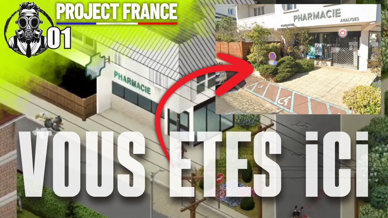 La MEILLEURE MAP Project Zomboid qui se calque sur GOOGLE MAP - PROJECT FRANCE