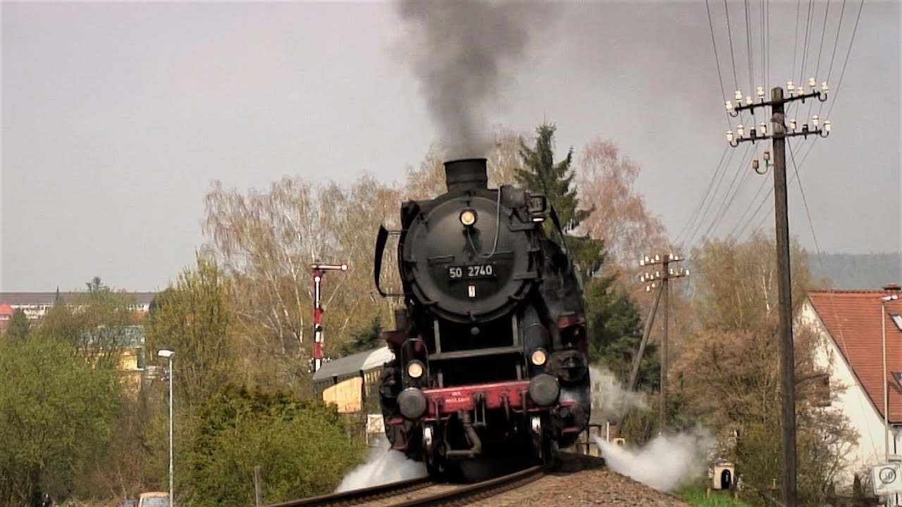 Mit der Fuffi durch die romantische Wetterau - Dampflok 50 2740 vor Güter-und Personenzügen