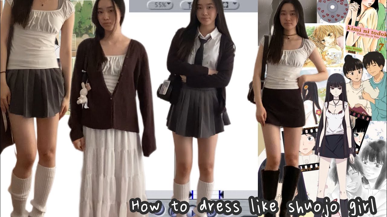 shoujo anime inspired outfit idea, fruit basket, kimi ni todoke, etc🍀