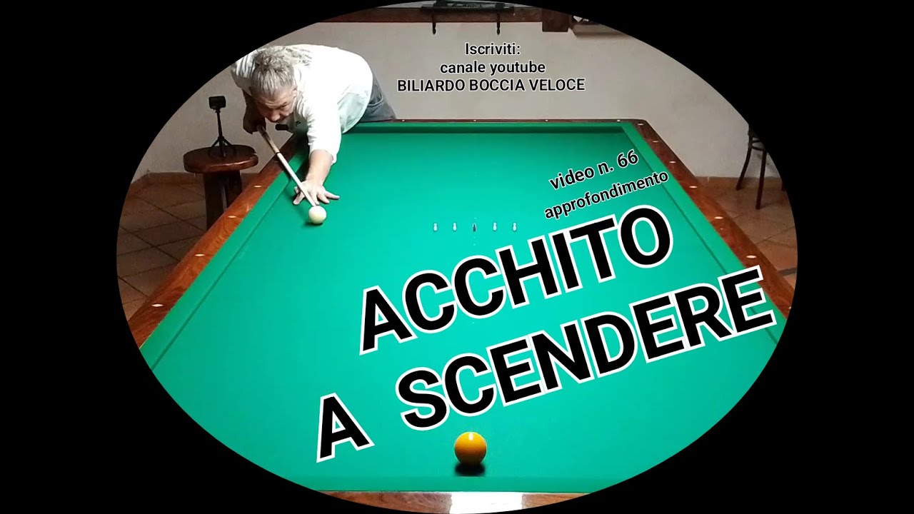 BILIARDO-v.67- ACCHITO A SCENDERE APPROFONDIMENTO
