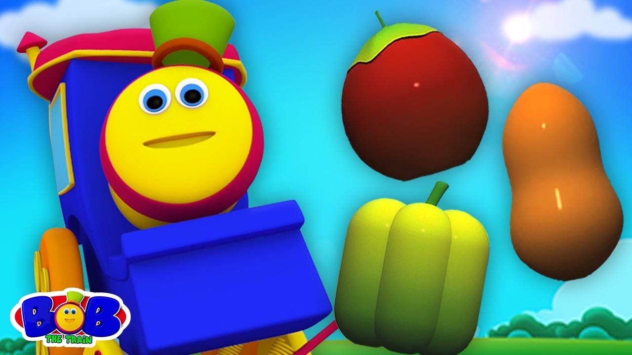Kereta sayur bob + lagu edukatif untuk anak oleh Kids Tv