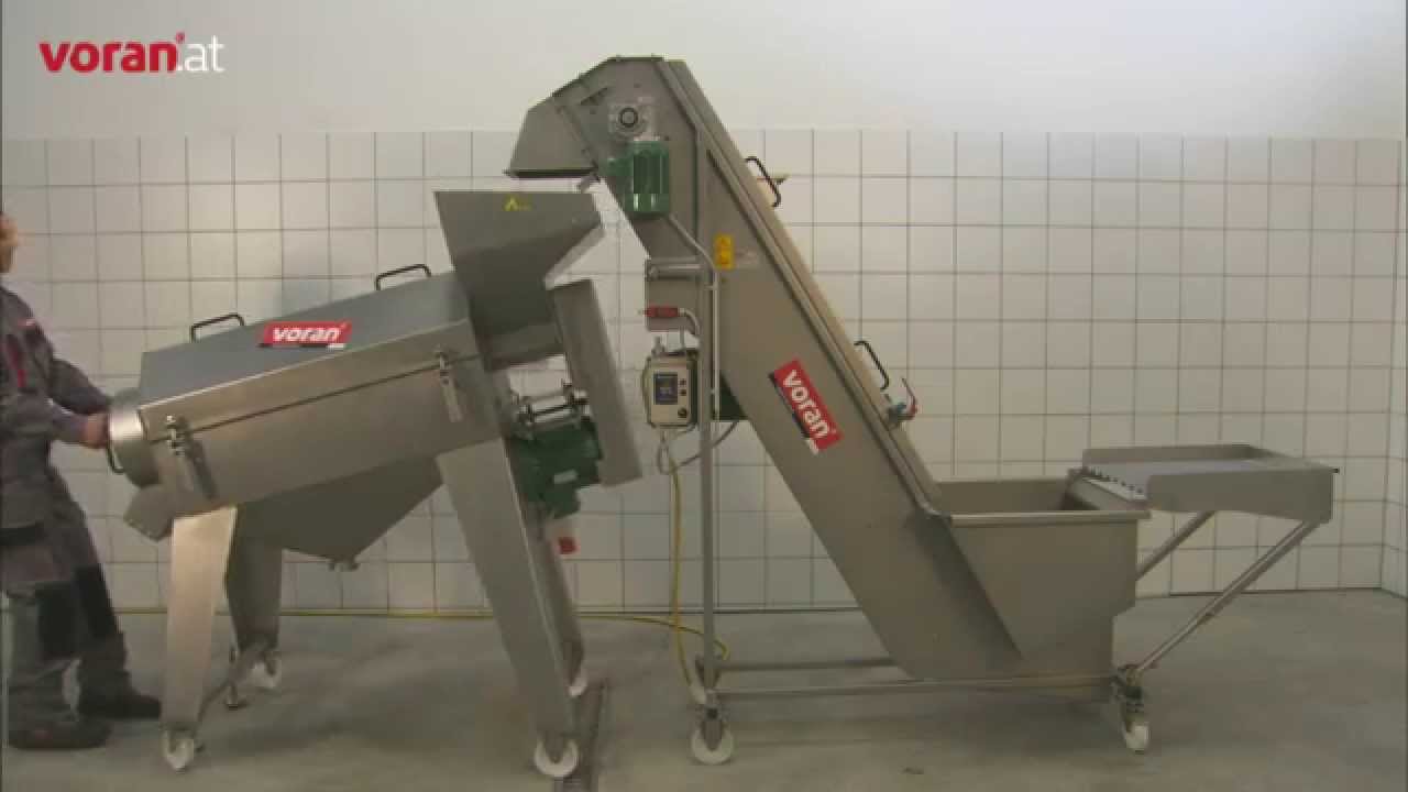 voran de-stoning machine EP1000 with elevator SA - cherries and apricots