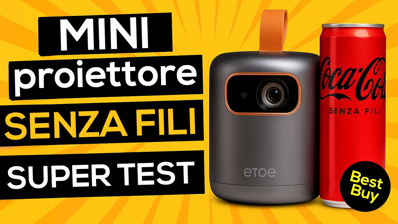 Proiettore ETOE DOLPHIN: Mini, Senza Cavi e di Qualità Sorprendente!