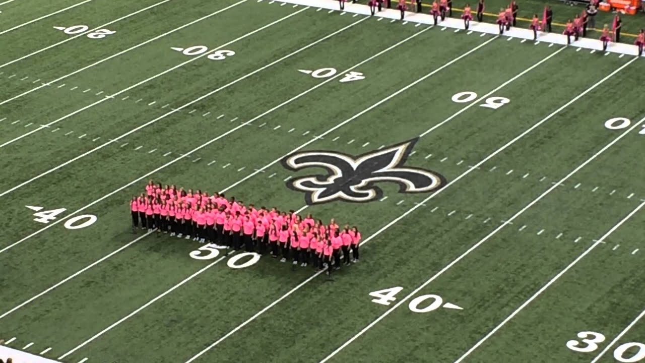 Saintsations Breast Cancer Survivor Halftime Show