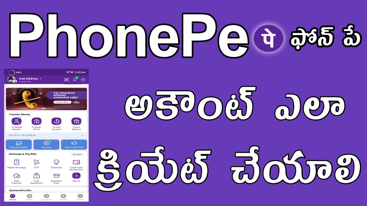 How To Create Phonepe Account In Telugu  | Create New Phonepe Account On Mobile | Phonepe Upi Telugu