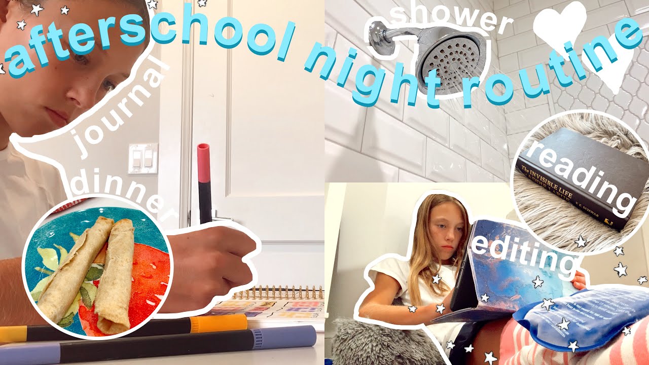 AFTERSCHOOL NIGHT ROUTINE 2021 | productive and aesthetic night in my life