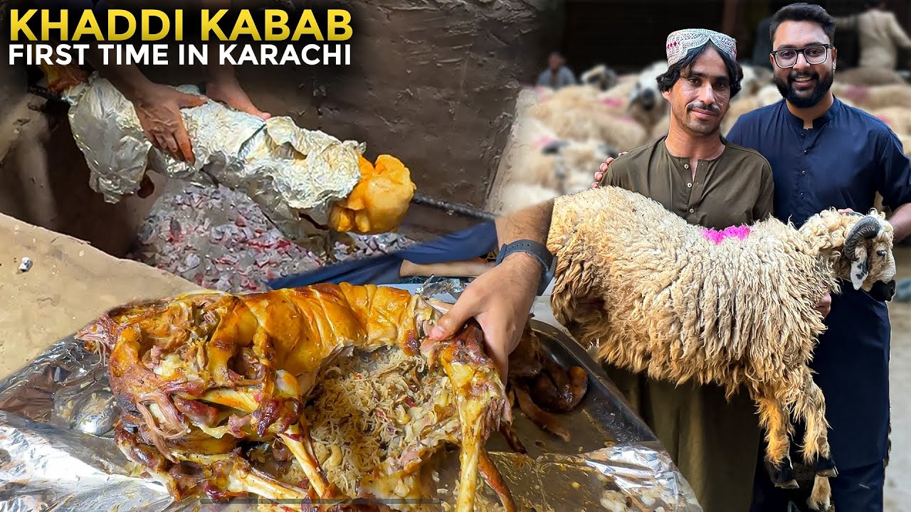EXTREME Stuffed Lamb | Khaddi Kabab | Chakki Wala Dumba | First Time In Karachi | Uzair Sakrani