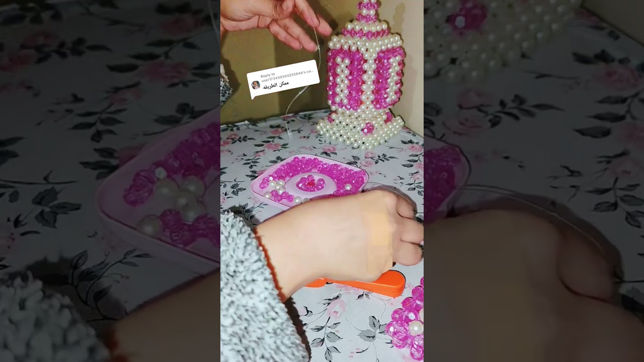 الجزء الاول:ورشه فانوس بالخرز اللولي والكريستال ❤❤ #explore #capcut #handmade متنسوش الsubscribe 