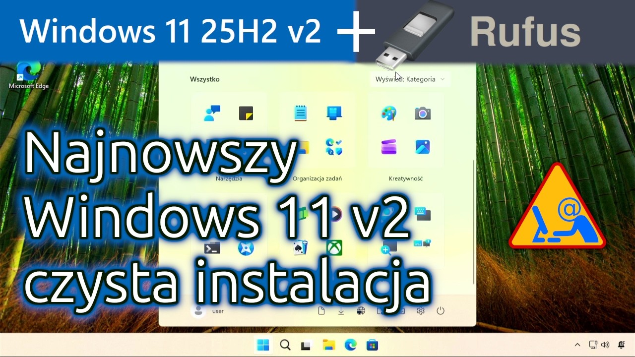 New Windows 11 (25H2 v2) - clean install using Rufus - no Microsoft account login required