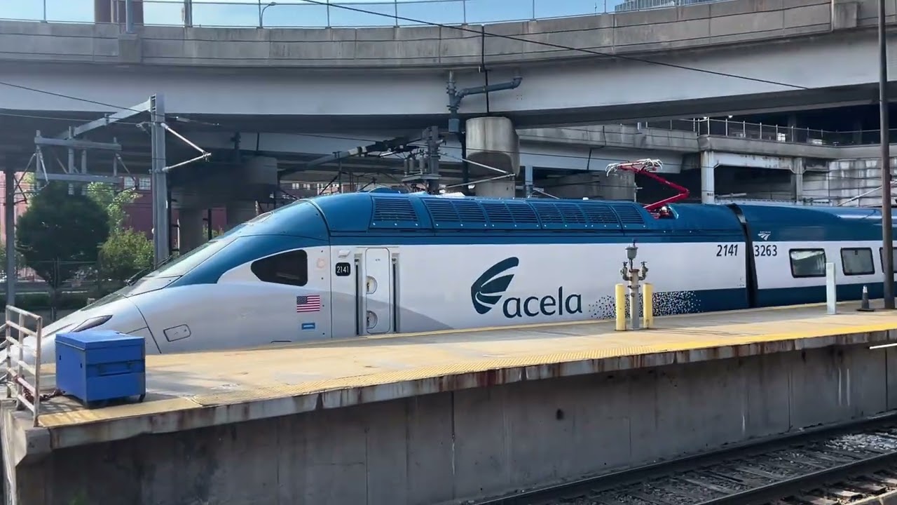 [BRAND NEW] Amtrak Acela liberty in Boston! 7/30/25 