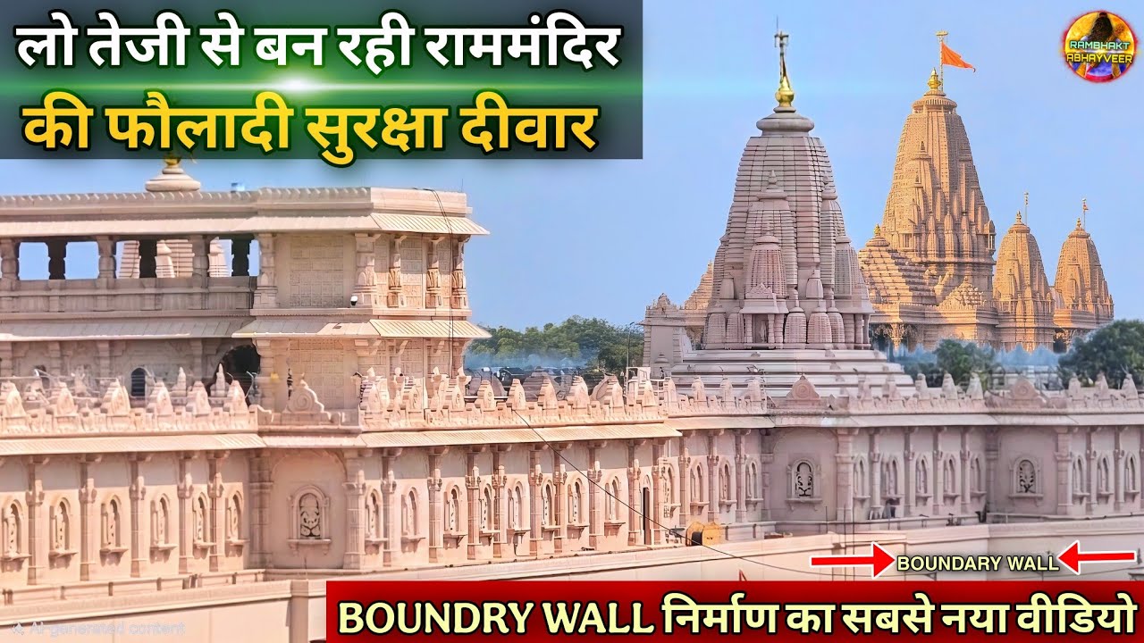 See the Steel Security Wall of Ram Mandir Being Built at High Speed | New Update | Rammandir | Ay...