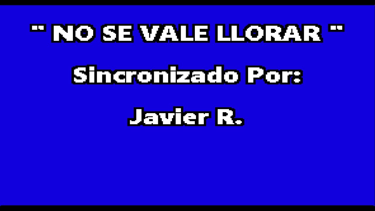 No Se Vale Llorar..., Alejandra Guzmán, KARAOKE