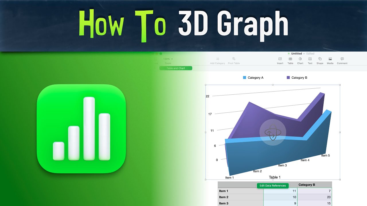 Как создавать 3D-диаграммы в Numbers для Mac (пошаговое руководство)