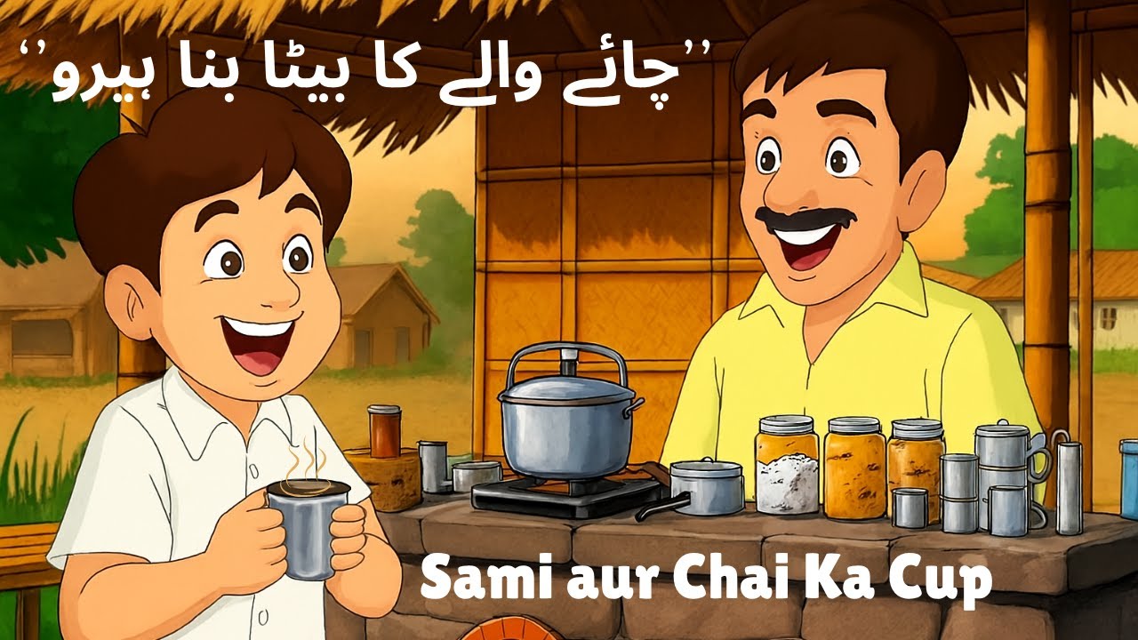 Toon Kahaani Hub | چائے والے بیٹا بنا ہیرو | Inspirational Urdu Cartoon Story  Sami aur Chai Ka Cup