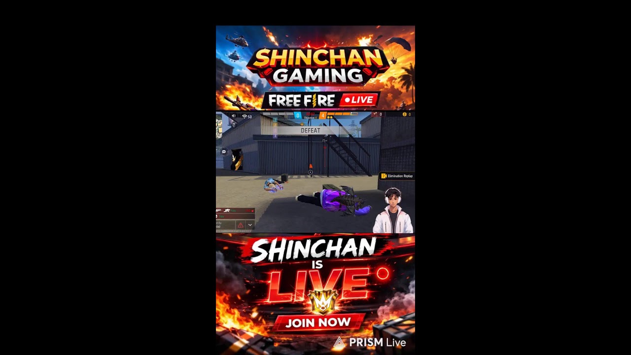 SHINCHAN LIVE FREE FIRE | COUSTOUME RANK | CLASS SQUADE | OP GAME PLAY ❤️