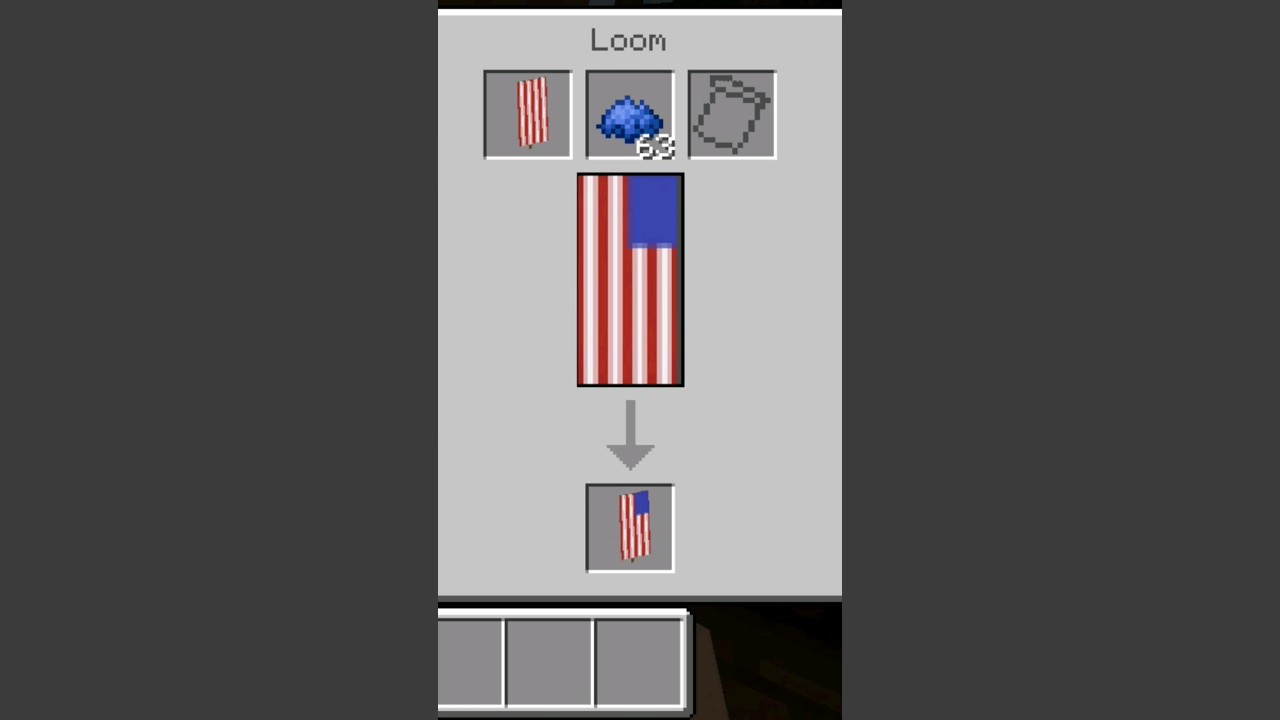 How to make the American Flag as a banner in Minecraft!!