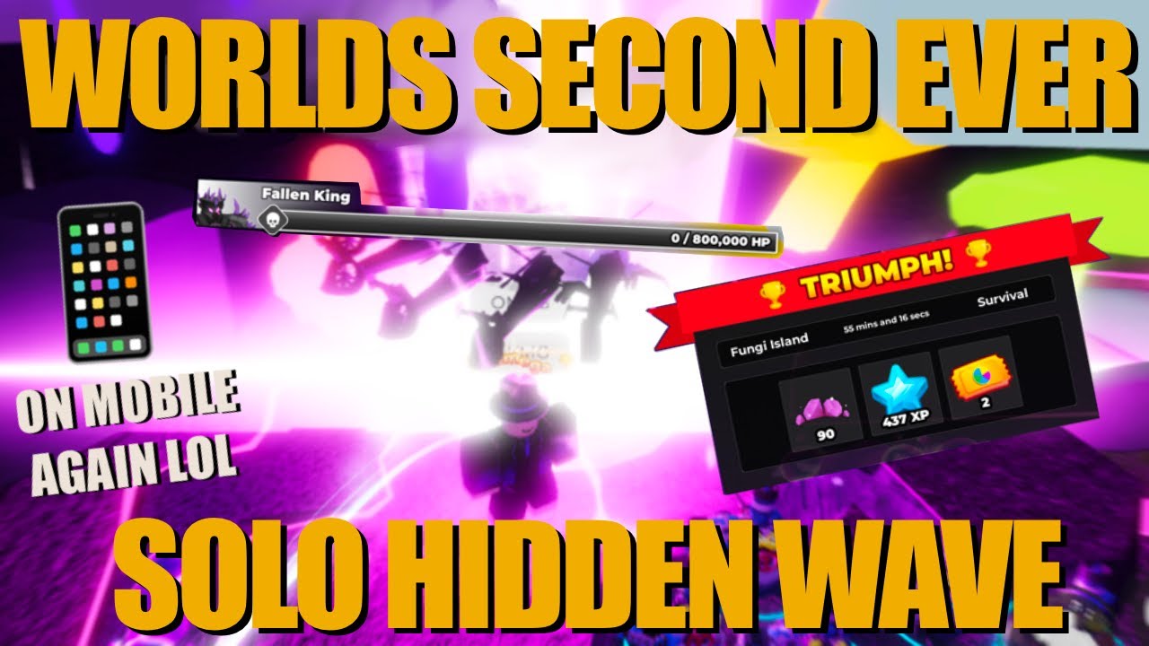 SECOND EVER LEGIT SOLO HIDDEN WAVE IN TDS… (Glitchless*) (V1.49.2)