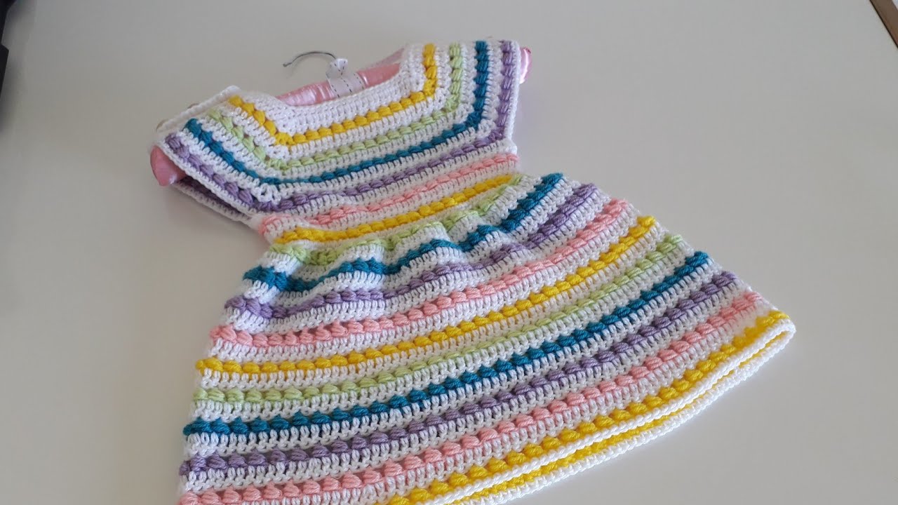 Crochet #19 How to crochet a dress for a girl  