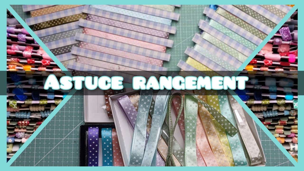 🎀🗄️ Tuto - Astuce Rangement - Nos rubans... - On recycle des objets 🤔 du quotidien 🗄️🎀