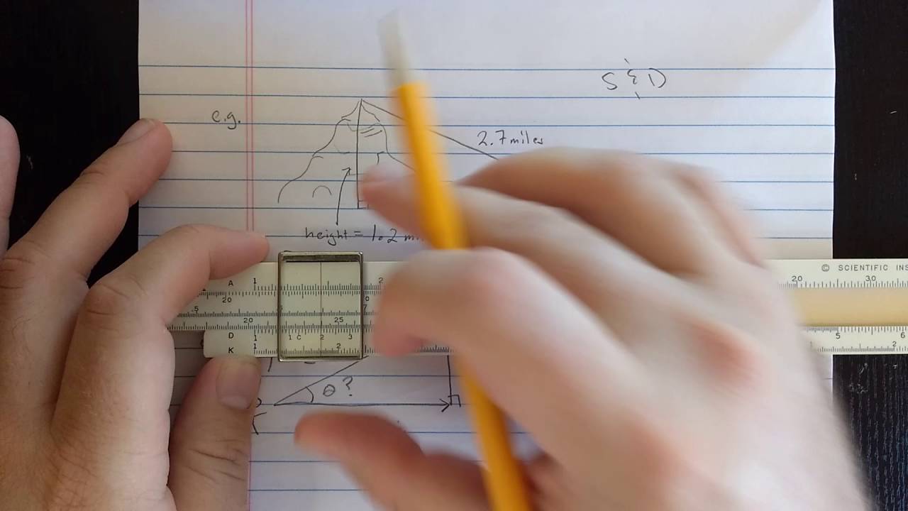 Practical Slide Rule 5/5: Right triangles (Trigonometry)