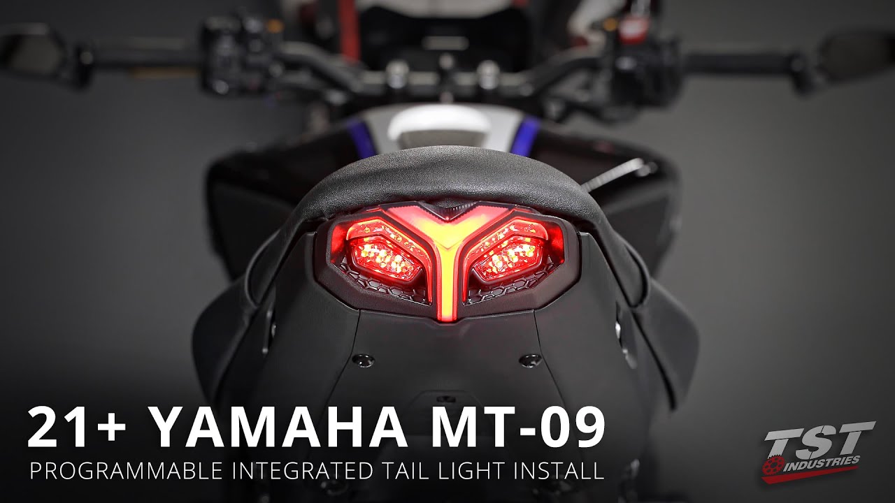 How to install a Programmable Integrated Tail Light on 2021+ Yamaha MT-09 by TST Industries