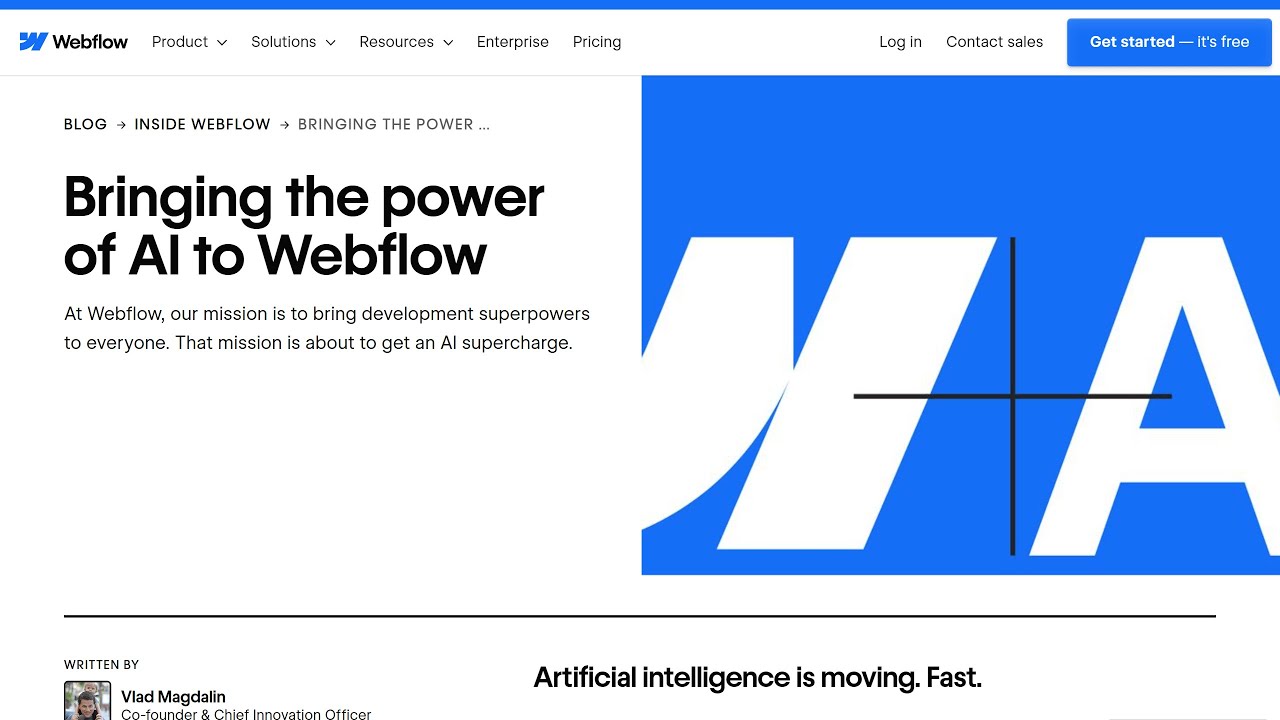 Webflow AI&rsquo;s Secret: Create Free Websites , AI content Instantly! #aitool #free #latest