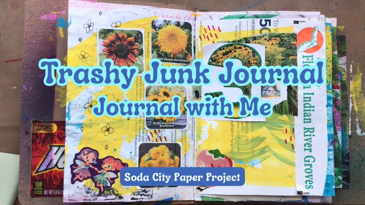 Journal with Me in My Everyday Ephemera Trashy Junk Journal