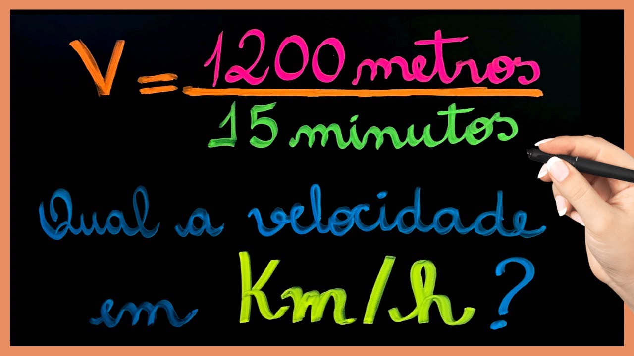 VELOCIDADE MÉDIA SÓ USANDO DIVISÃO!!! MATEMÁTICA BÁSICA PURA!