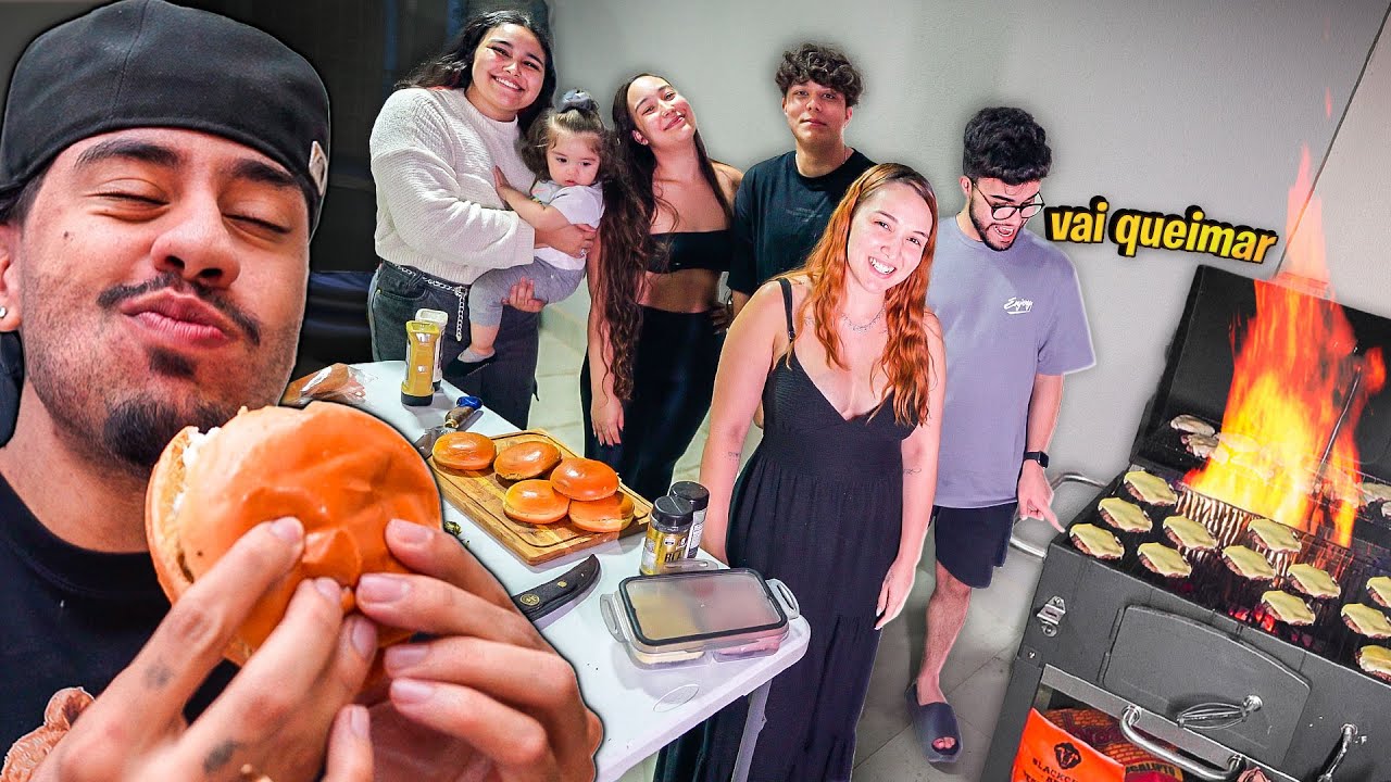 🔥MELHOR NOITE DO HAMBURGUER NA CHURRASQUEIRA E NO FINAL PASSEI MAL😨