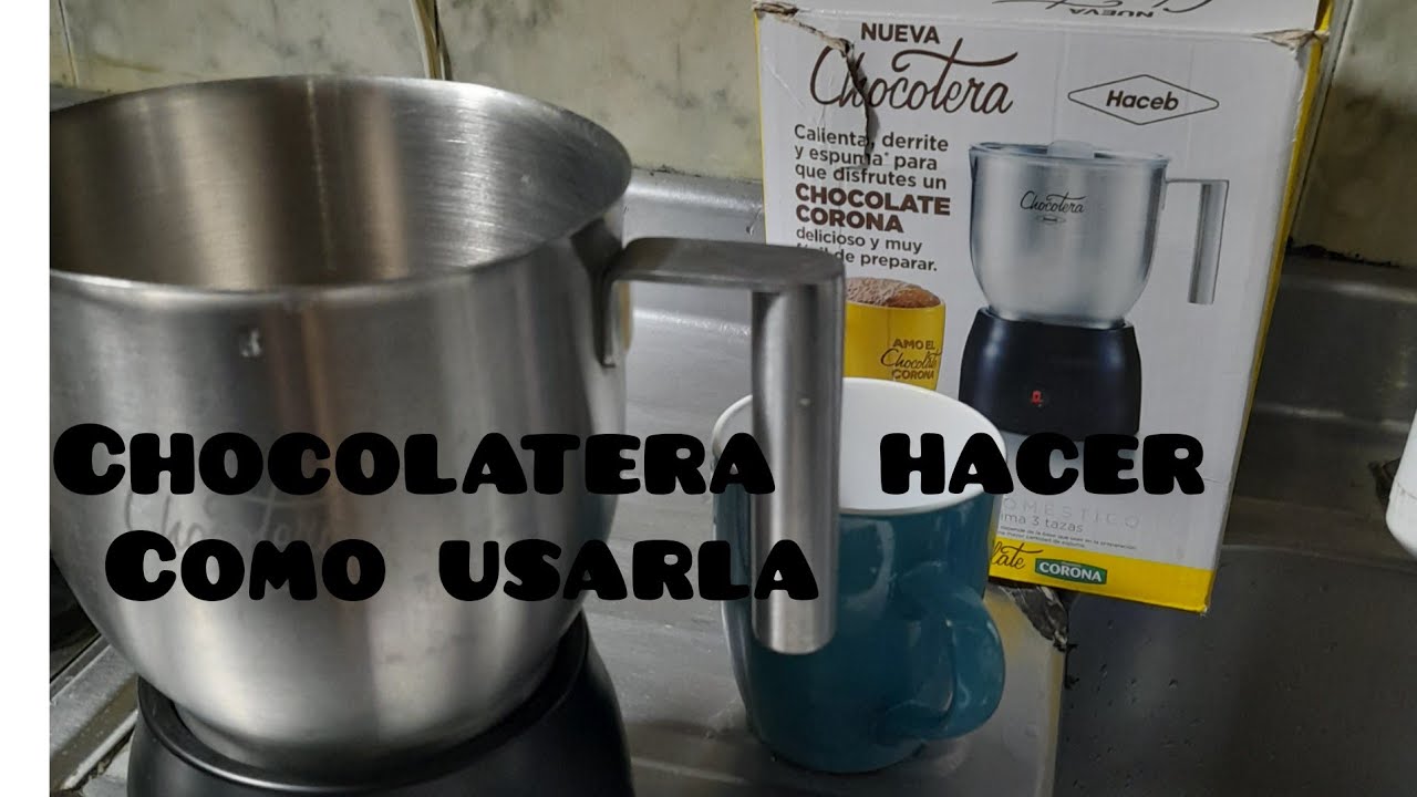 CHOCOLATERA MARCA HACEB  / COMO USARLA.